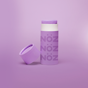 Purple shade of a vegan, cruelty-free Nöz SPF sunscreen