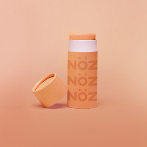 Orange shade of a vegan, cruelty-free Nöz SPF sunscreen